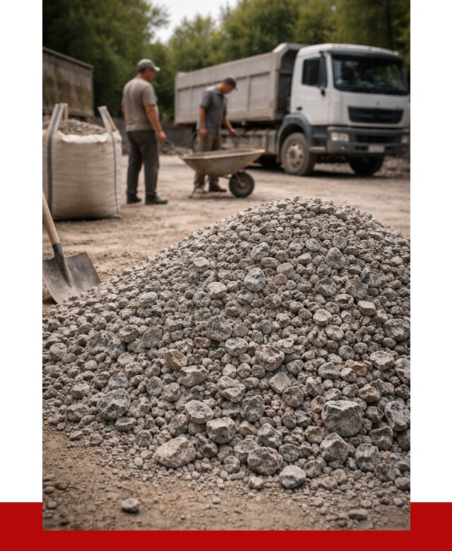 Гранитный щебень фракция 20-40 в Горячем Ключе от 3307 руб. ПРОНЕРУДГрч