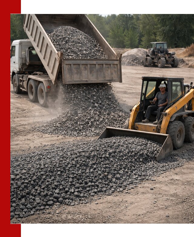 Гранитный щебень фракция 40-70 с доставкой в Горячем Ключе