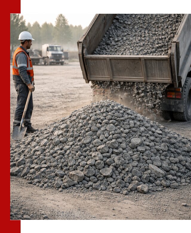 Гранитный щебень фракции 100–201 для строительства в Горячем Ключе