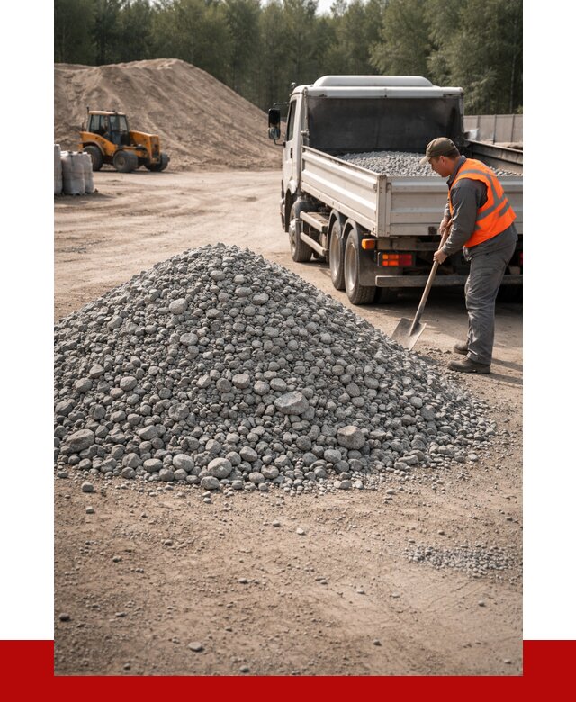 Гравийный щебень фракция 5-10 в Горячем Ключе от 2273 р. | ПРОНЕРУДГрч