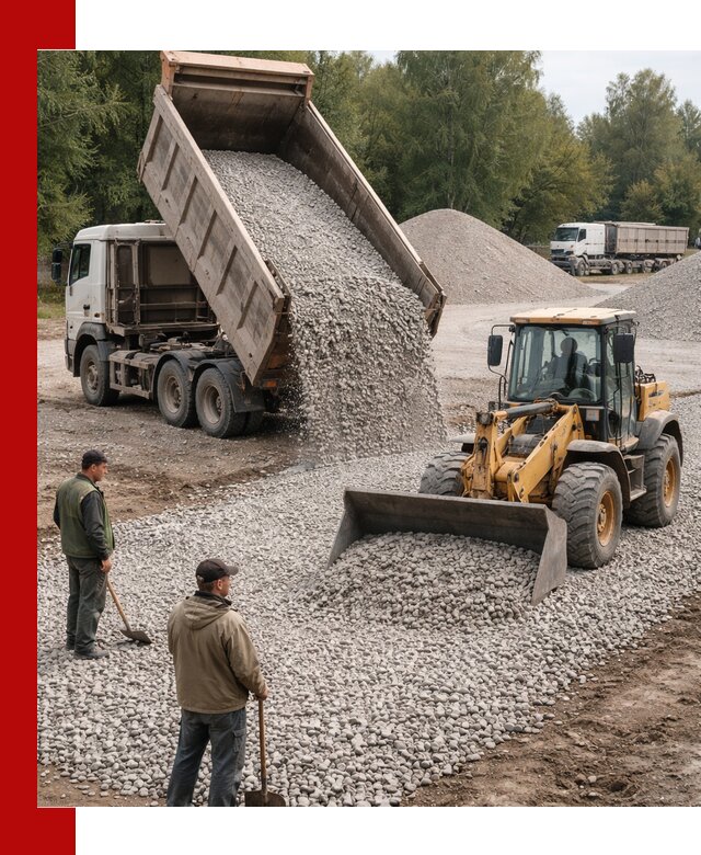 Купить гравийный щебень фракция 20-40 в Горячем Ключе с доставкой