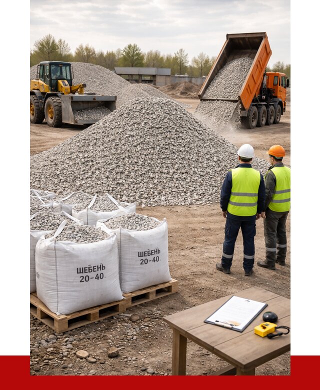 Известняковый щебень 20-40 в Горячем Ключе от 2170 р. ПРОНЕРУДГрч