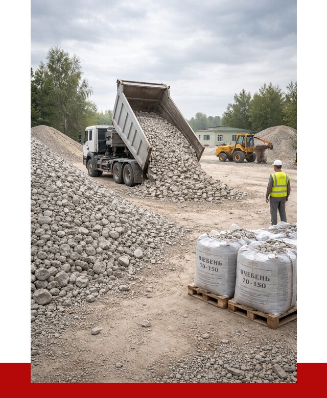 Известняковый щебень фракция 70-150 в Горячем Ключе от 1292 р. | ПРОНЕРУДГрч