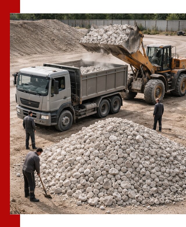 Известняковый щебень фракция 70–150 с доставкой в Горячем Ключе