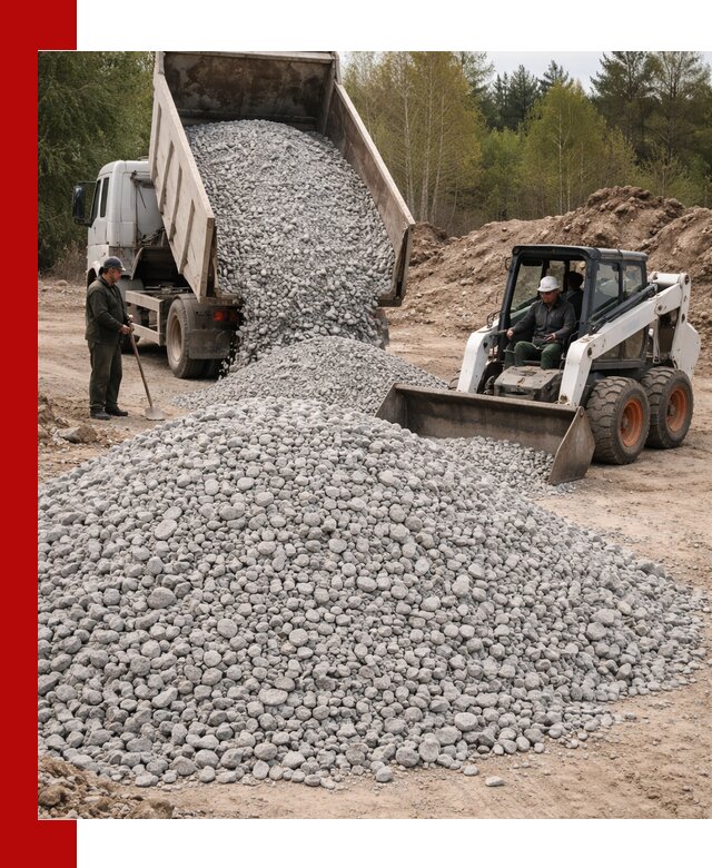 Доставка доломитового щебня в Горячем Ключе напрямую от карьера