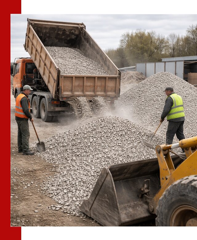 Доломитовый щебень фракции 5-20 с доставкой в Горячем Ключе