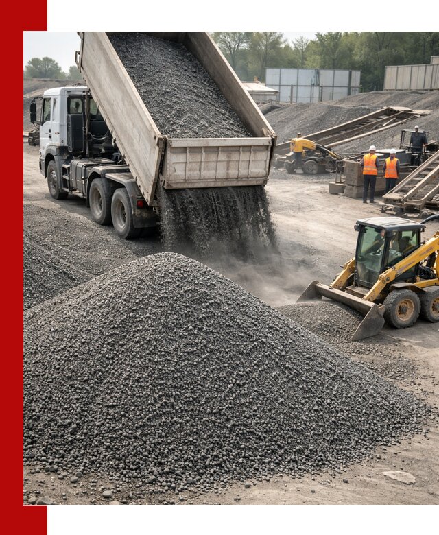 Вторичный щебень фракция 0–5 с доставкой в Горячем Ключе