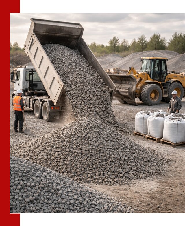 Бетонный щебень фракция 5–20 с доставкой в Горячем Ключе