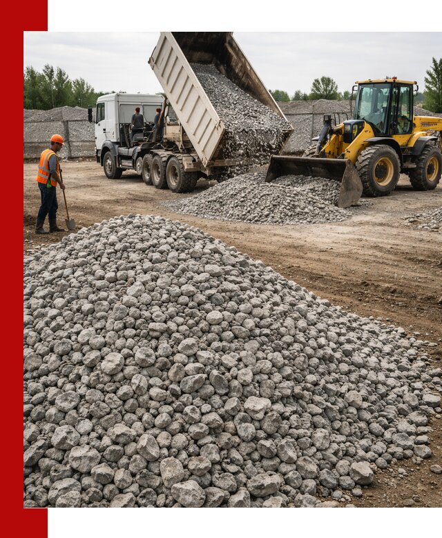 Доставка бетонного щебня фракции 40-70 в Горячем Ключе