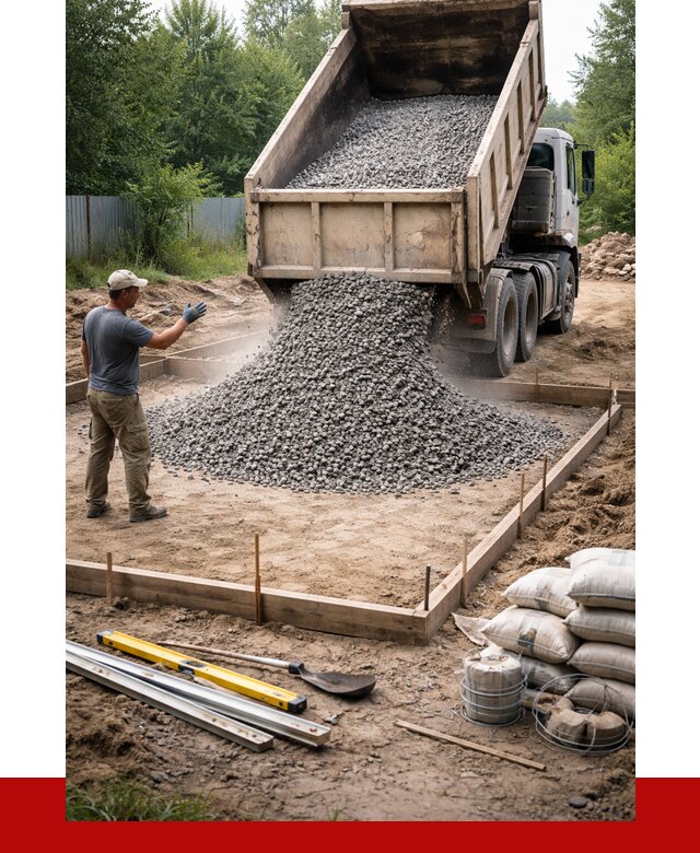 Купить щебень для фундамента в Горячем Ключе от 4650 р. | ПРОНЕРУДГрч