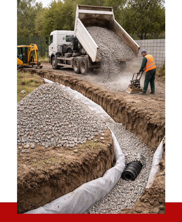 Щебень для дренажа в Горячем Ключе от 1912 р., ПРОНЕРУДГрч доставка