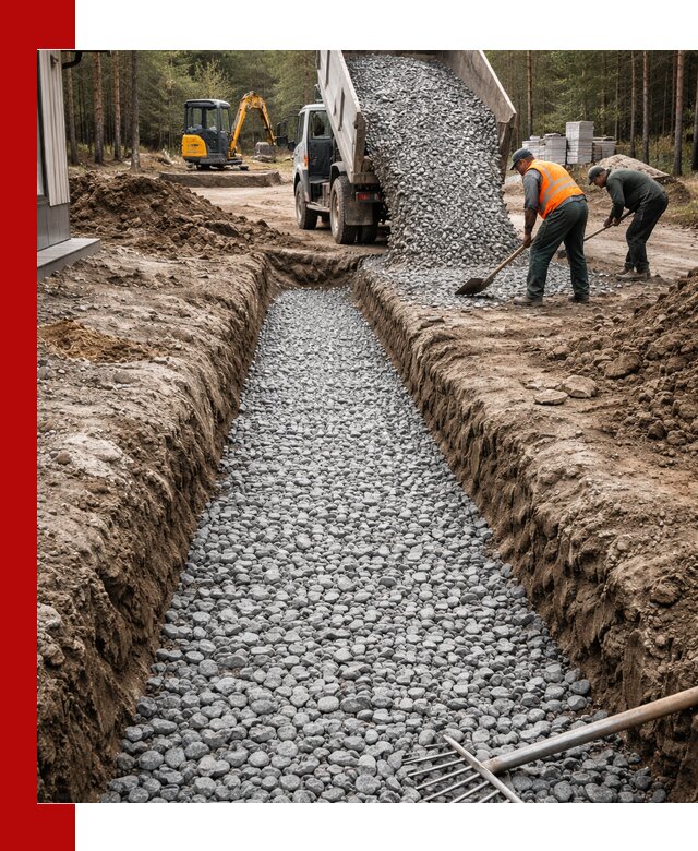 Щебень для дренажа с доставкой в Горячем Ключе высокого качества