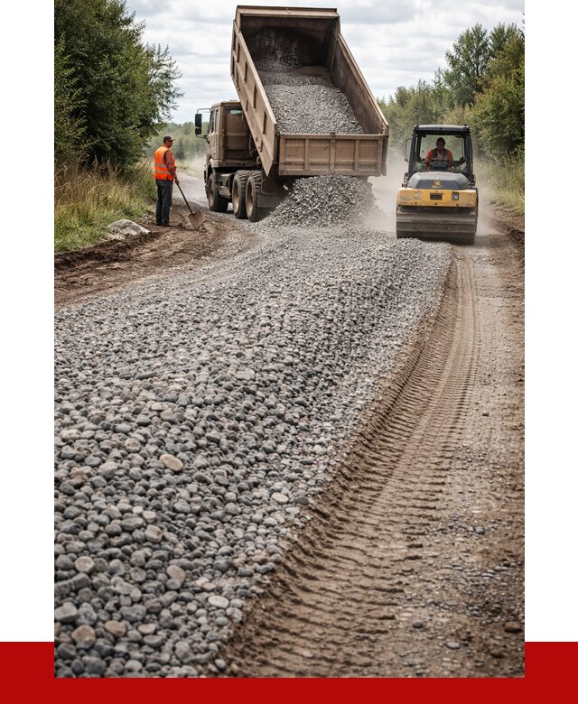 Щебень для отсыпки дороги в Горячем Ключе от 2790 р. ПРОНЕРУДГрч