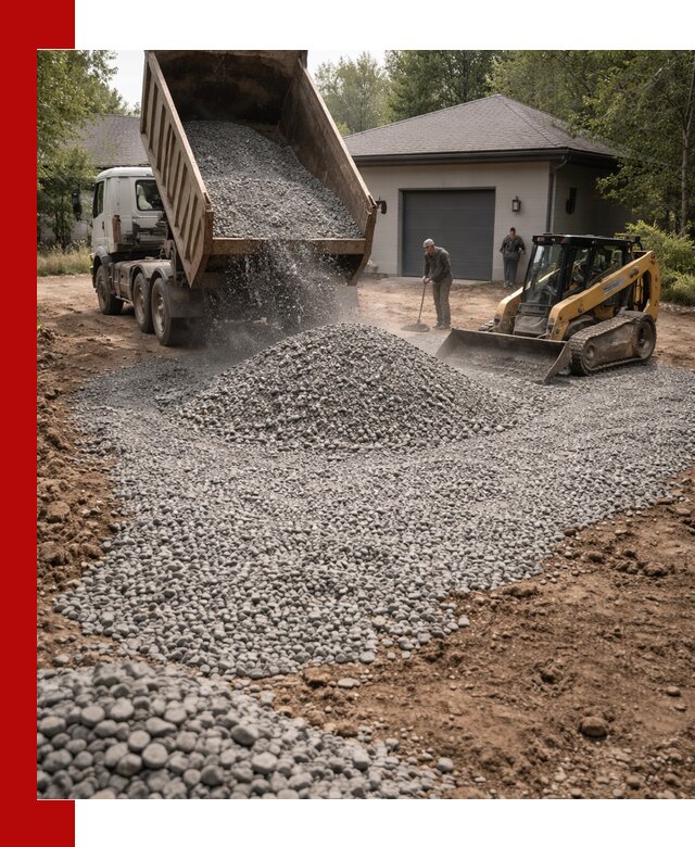 Щебень для парковки в Горячем Ключе: доставка и укладка качественного материала