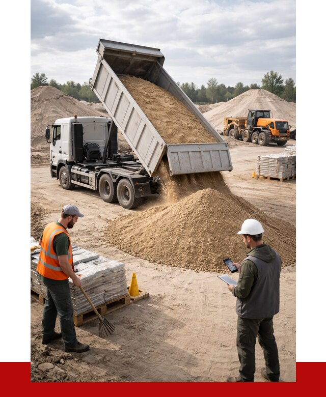 Карьерный песок с доставкой в Горячем Ключе от 3720 р. ПРОНЕРУДГрч