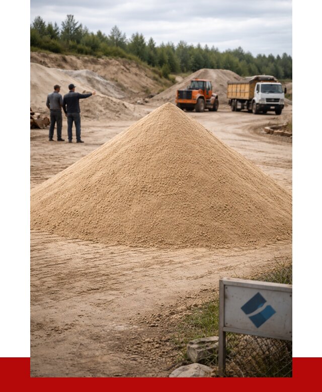 Карьерный песок навалом в Горячем Ключе от 1860 р. | ПРОНЕРУДГрч