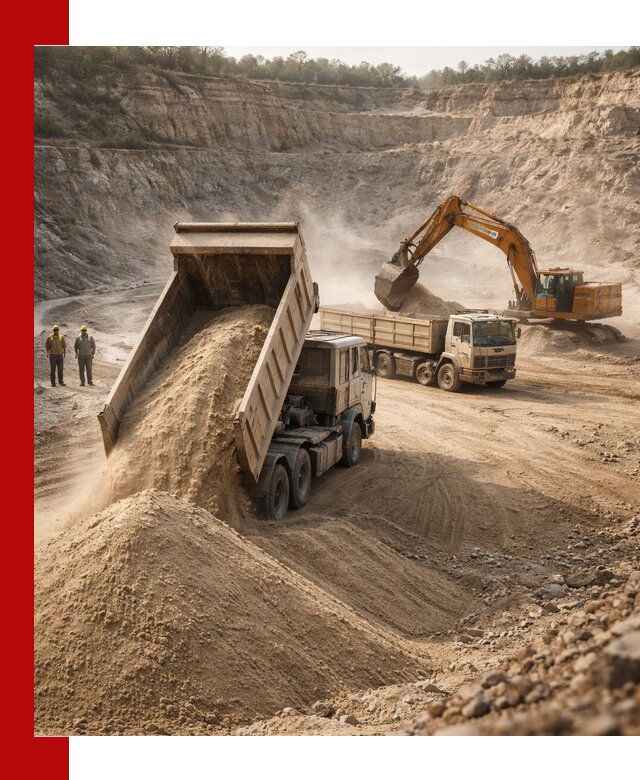 Карьерный песок навалом с доставкой в Горячем Ключе