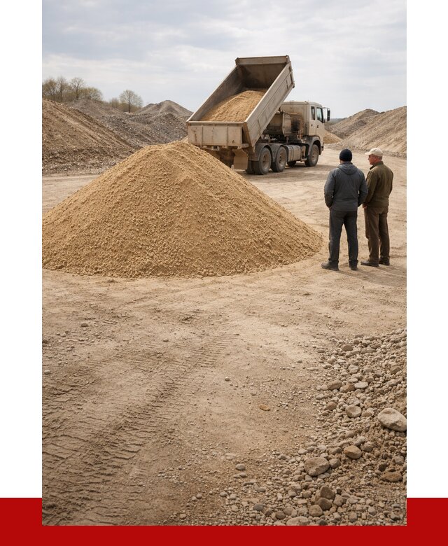 Карьерный песок крупнозернистый в Горячем Ключе от 8783 р | ПРОНЕРУДГрч