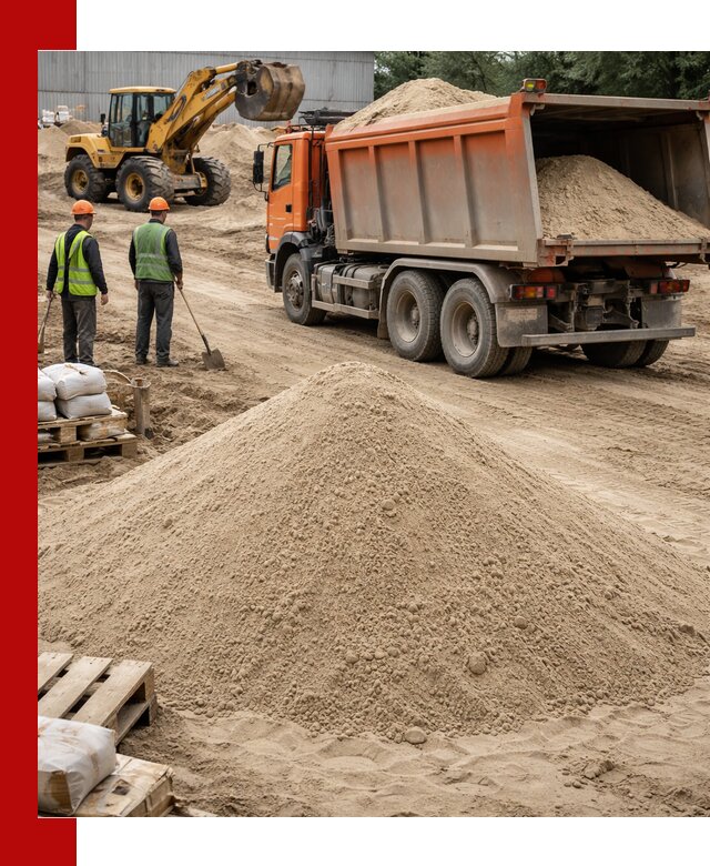 Доставка и продажа мытого речного песка в Горячем Ключе