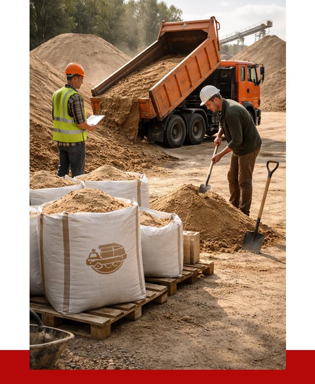 Строительный песок в Горячем Ключе от 2273 р. с доставкой, ПРОНЕРУДГрч