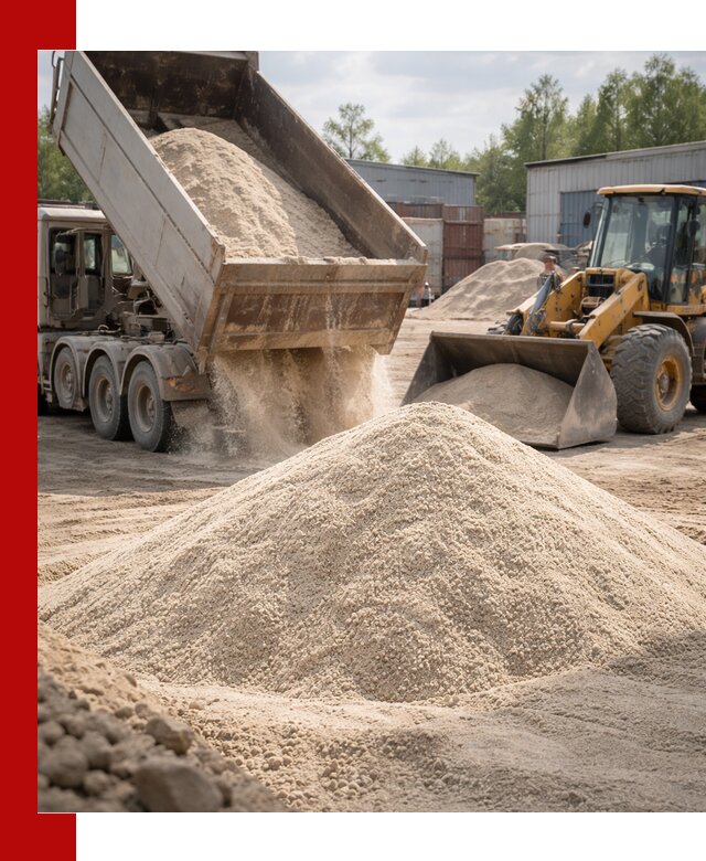 Кварцевый песок с доставкой в Горячем Ключе для строительных работ