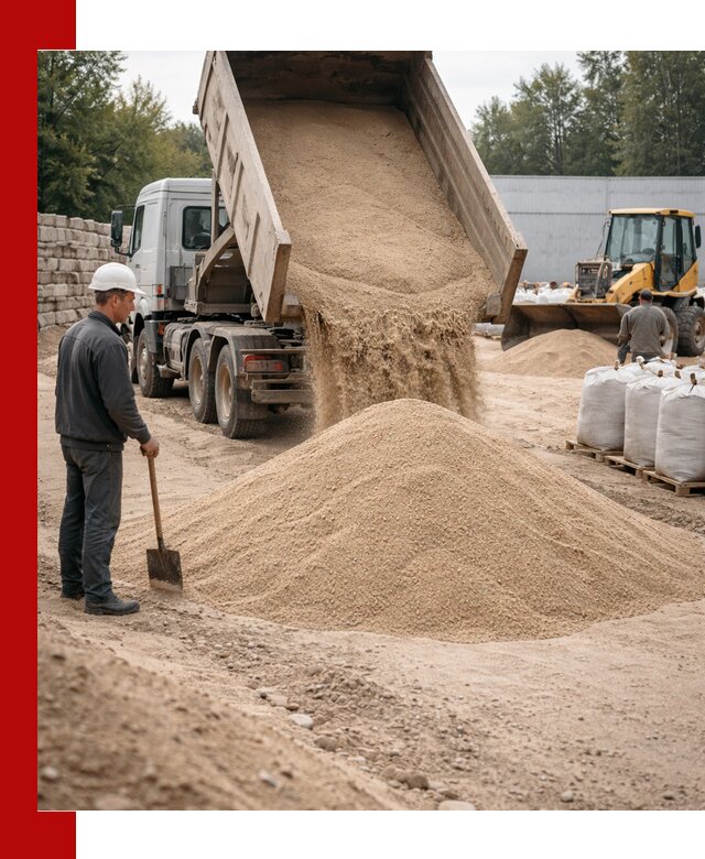 Кварцевый песок фракция 0–3 мм с доставкой в Горячем Ключе