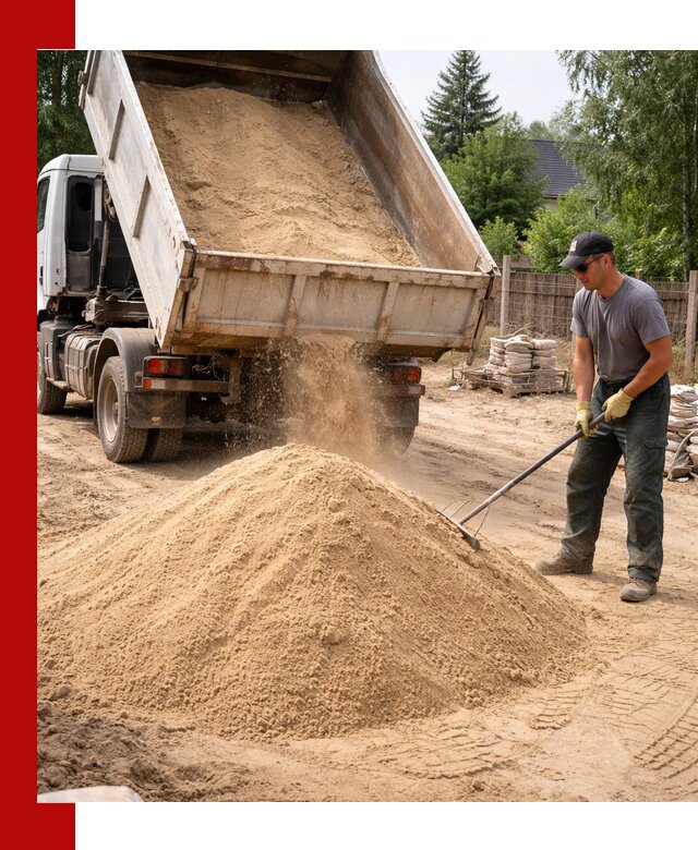 Доставка сухого песка самосвалами в Горячем Ключе