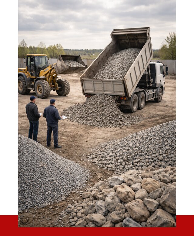 Гравий и камень с доставкой в Горячем Ключе от 4340 р. - ПРОНЕРУДГрч