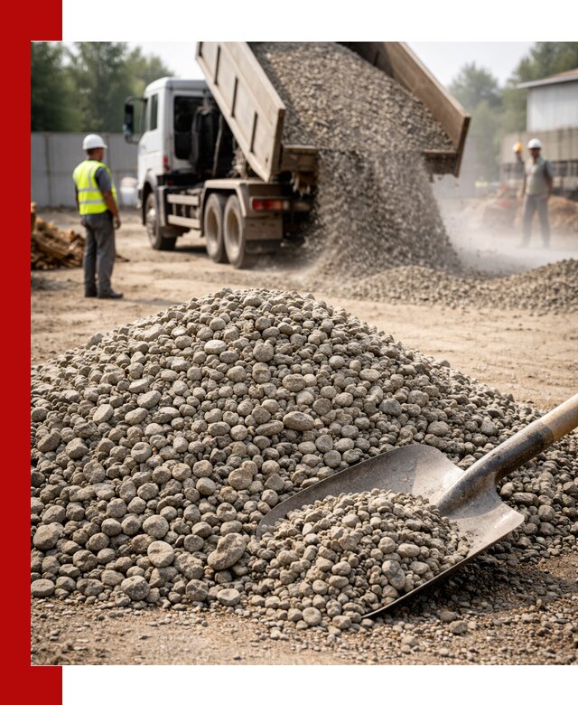 Доставка гравия фракции 20-40 в Горячем Ключе с самосвалами