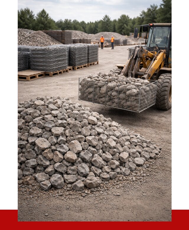 Камень для габионов фракция 70-150 в Горячем Ключе от 4340 р. | ПРОНЕРУДГрч