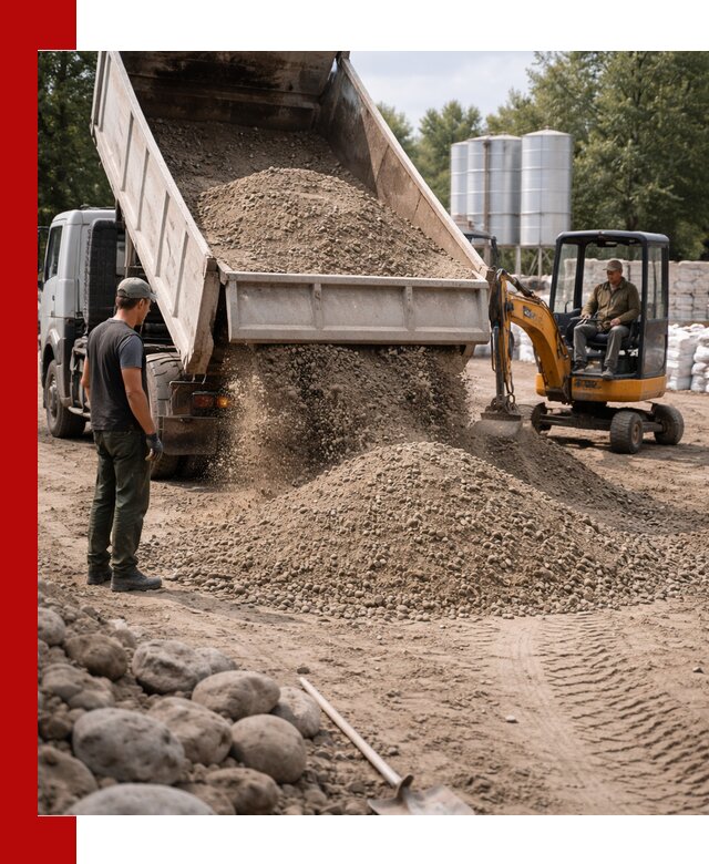 Доставка ПГС С3 в Горячем Ключе самосвалами и миксерами