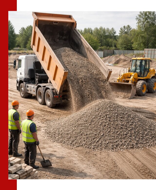 Доставка щебёночно-песчаной смеси ЩПС С7 в Горячем Ключе