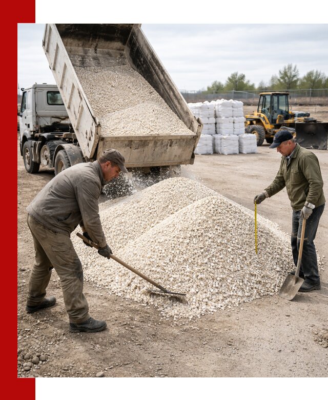 Мраморная крошка с доставкой и разгрузкой в Горячем Ключе