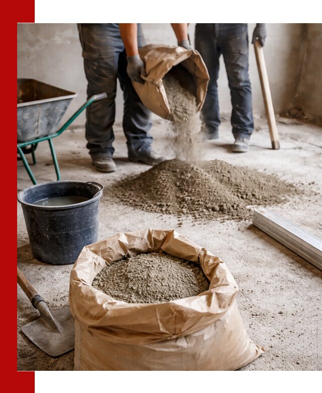 Доставка сухой смеси для стяжки в Горячем Ключе