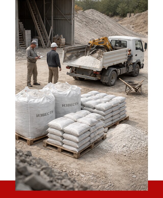 Известь строительная в Горячем Ключе с доставкой от 4340 р. | ПРОНЕРУДГрч