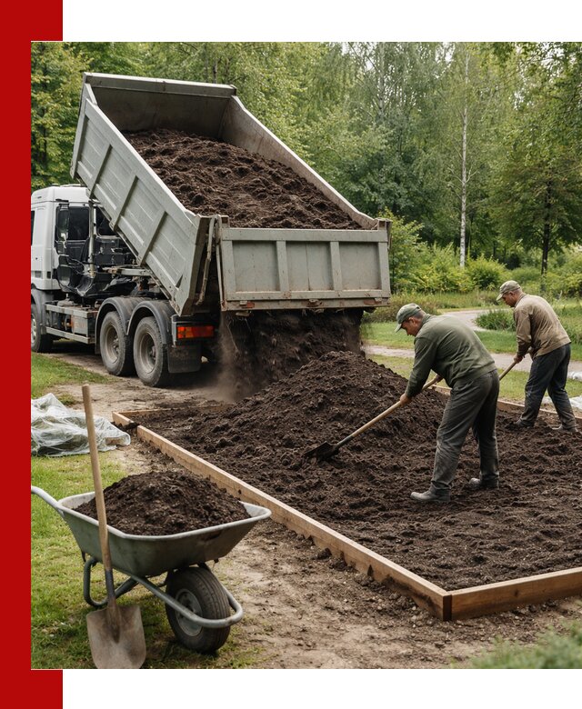 Доставка грунта для озеленения и благоустройства в Горячем Ключе