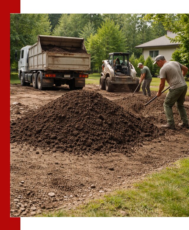 Доставка и укладка грунта для газона в Горячем Ключе