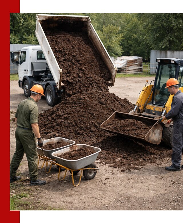 Доставка торфо-земляной смеси в Горячем Ключе для огорода и ландшафта
