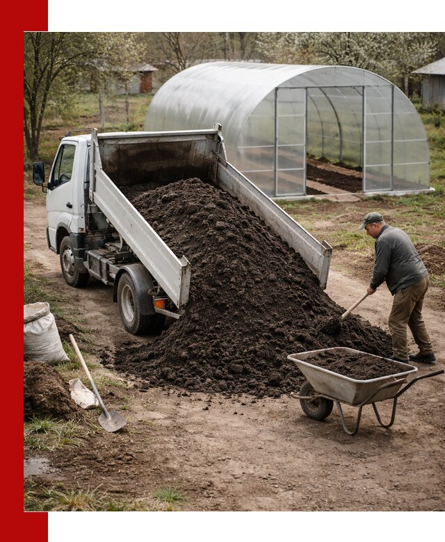 Чернозем для теплицы с доставкой в Горячем Ключе