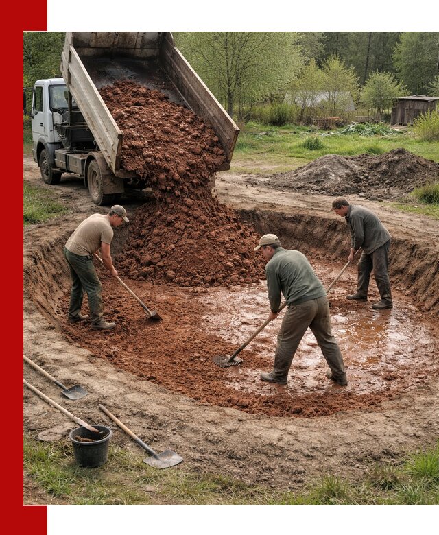 Купить качественную глину для пруда в Горячем Ключе