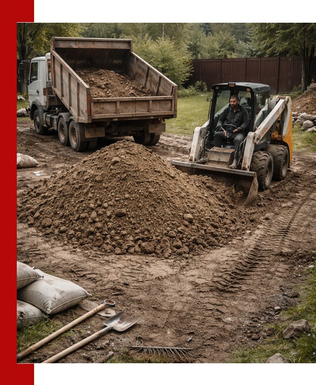 Суглинок для планировки участков в Горячем Ключе с доставкой и выгрузкой