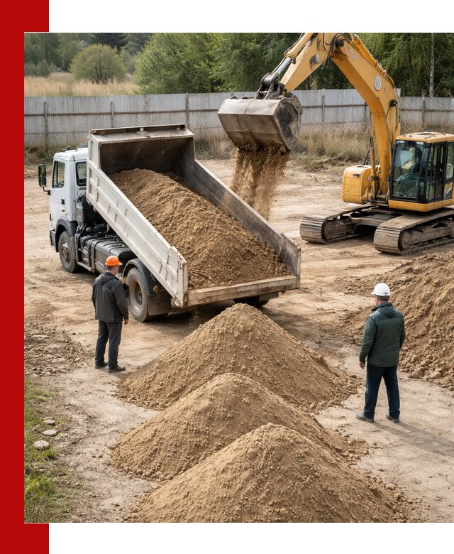 Доставка супеси вагонными и автопартиями в Горячем Ключе