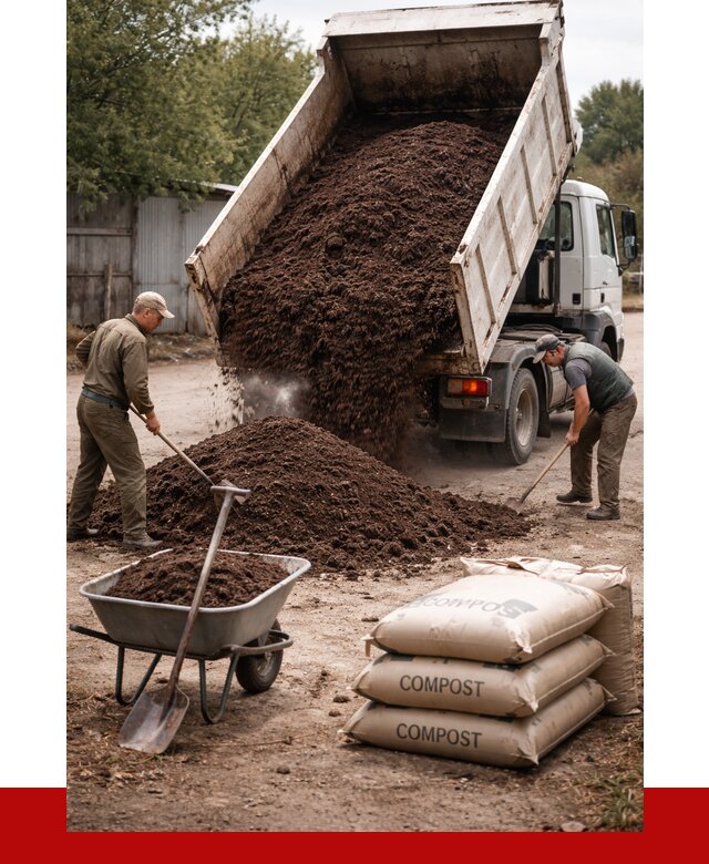 Купить компост в Горячем Ключе от 4340 р. за куб с доставкой | ПРОНЕРУДГрч