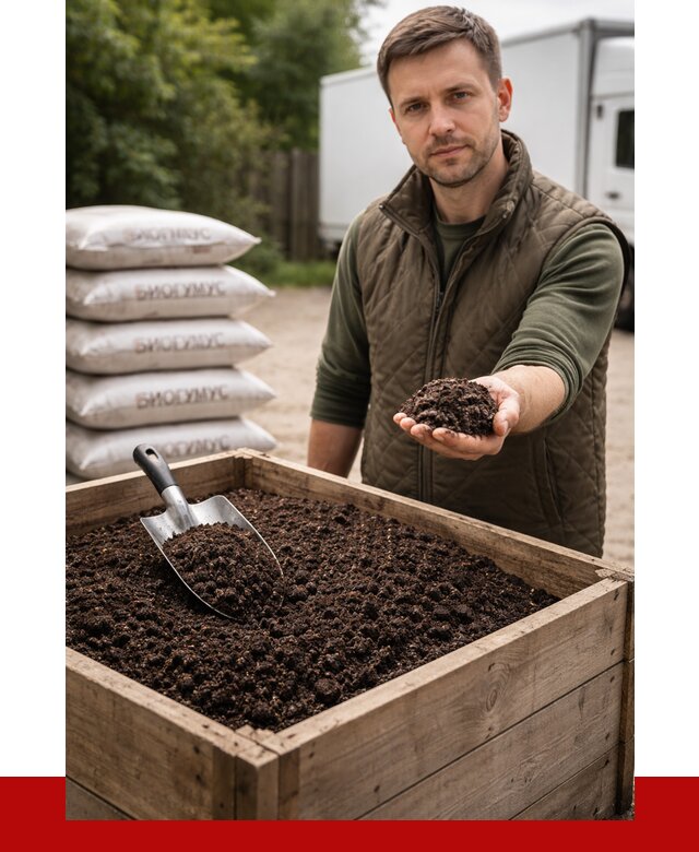 Купить биогумус в Горячем Ключе с доставкой от 8783 р. за куб | ПРОНЕРУДГрч