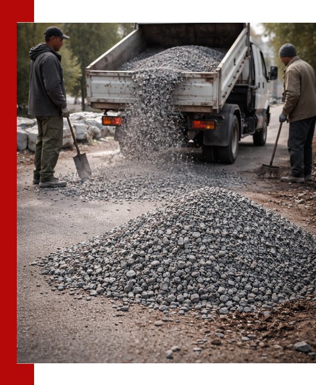 Гранитная крошка для посыпки дорог и тротуаров в Горячем Ключе