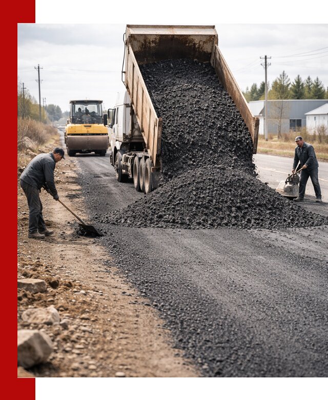 Асфальтовая крошка для дорог в Горячем Ключе — поставка и доставка