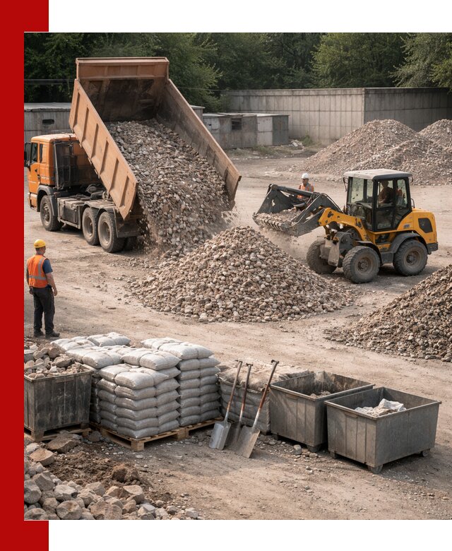 Вторичные материалы для отсыпки в Горячем Ключе — поставка и доставка