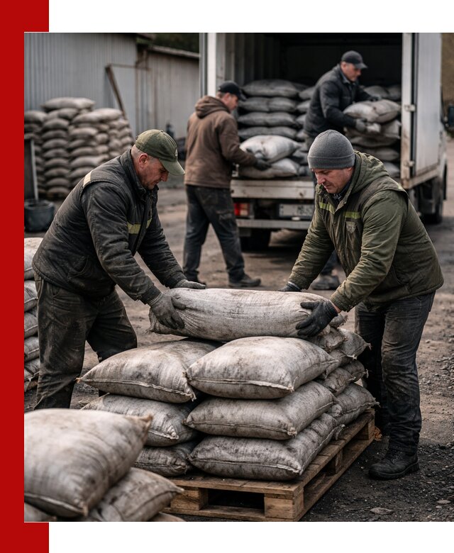 Доставка угля в мешках по выгодным ценам в Горячем Ключе