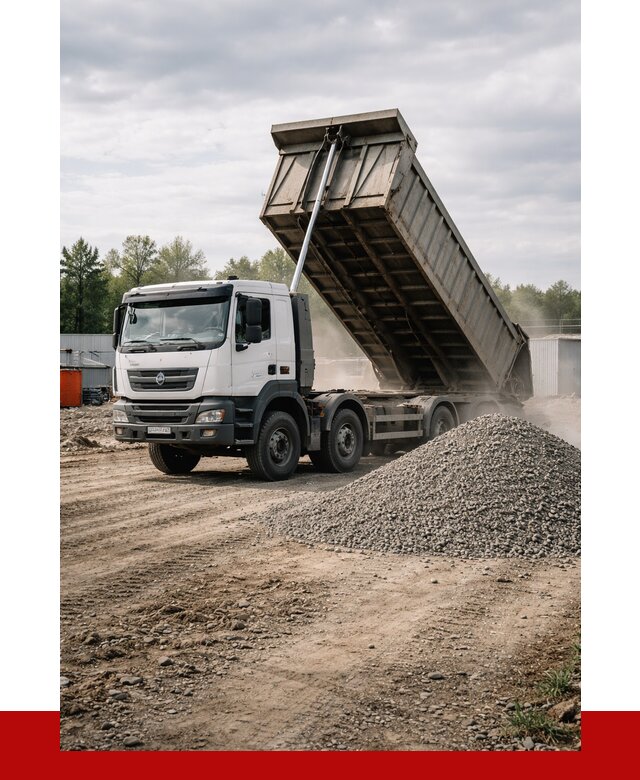 Доставка самосвалом 40 кубов в Горячем Ключе от 9300 р. | ПРОНЕРУДГрч