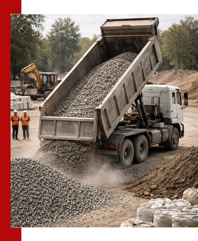 Аренда самосвала в Горячем Ключе для доставки сыпучих и нерудных материалов